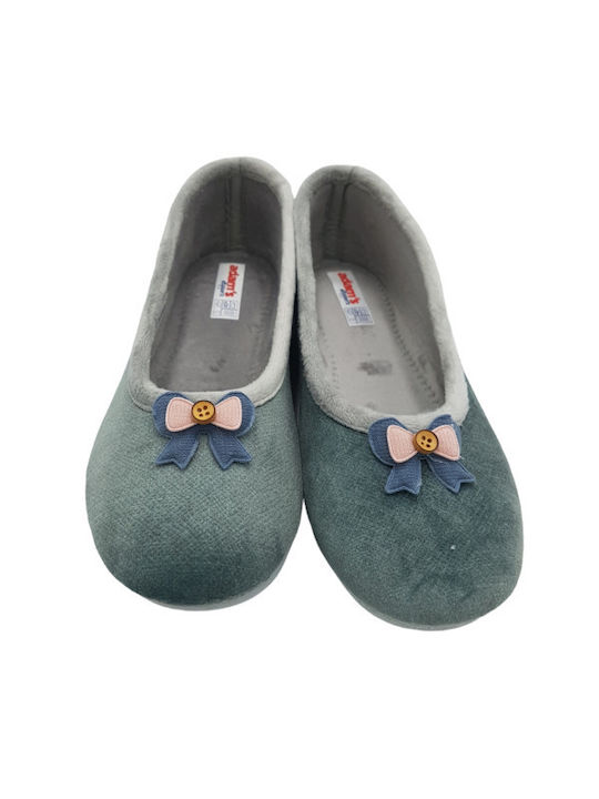 Adam's Shoes Κλειστές Γυναικείες Παντόφλες σε Πράσινο Χρώμα - Image 2