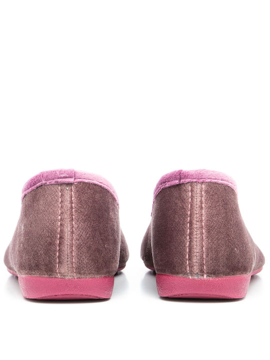 Adam's Shoes Κλειστές Γυναικείες Παντόφλες σε Μωβ Χρώμα - Image 4