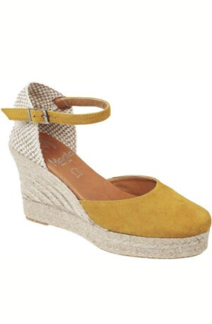 Marila Γυναικείες Espadrilles Δέρμα Κίτρινο