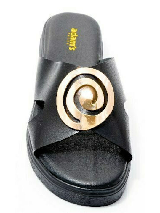 Adam's Shoes Γυναικεία Σανδάλια σε Μαύρο Χρώμα - Image 5