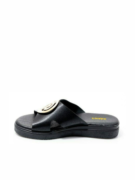 Adam's Shoes Γυναικεία Σανδάλια σε Μαύρο Χρώμα - Image 4