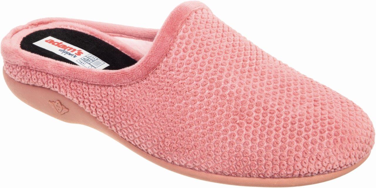 Adam's Shoes Χειμερινές Γυναικείες Παντόφλες σε Ροζέ Χρώμα