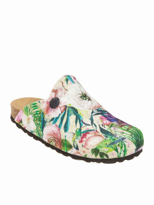Adam's Shoes Ανατομικές Γυναικείες Παντόφλες σε Πράσινο Χρώμα