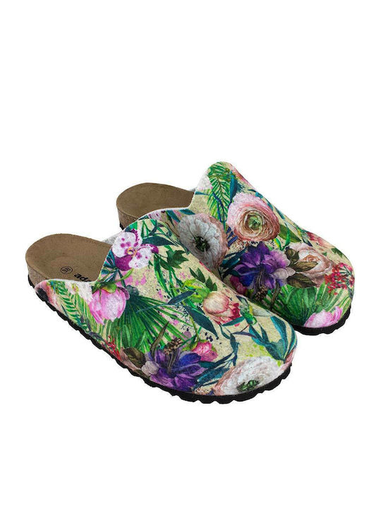 Adam's Shoes Ανατομικές Γυναικείες Παντόφλες σε Πράσινο Χρώμα - Image 2