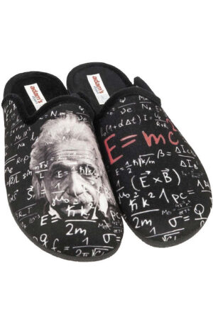 Adam's Shoes Einstein Χειμερινές Ανδρικές Παντόφλες Μαύρες