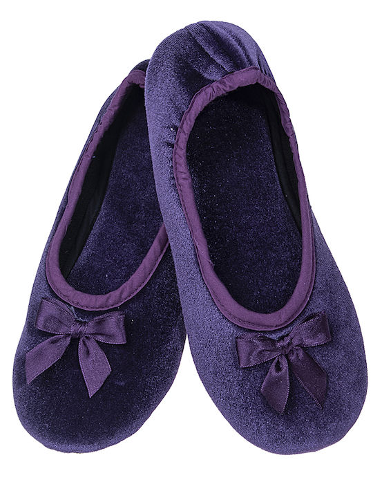 Amaryllis Slippers Κλειστές Γυναικείες Παντόφλες σε Μωβ Χρώμα