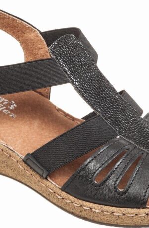 Adam's Shoes Γυναικεία Πέδιλα σε Μαύρο χρώμα