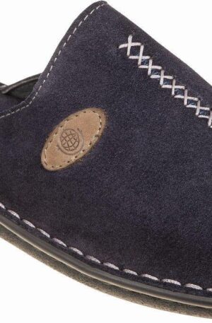 Adam's Shoes Δερμάτινες Χειμερινές Ανδρικές Παντόφλες