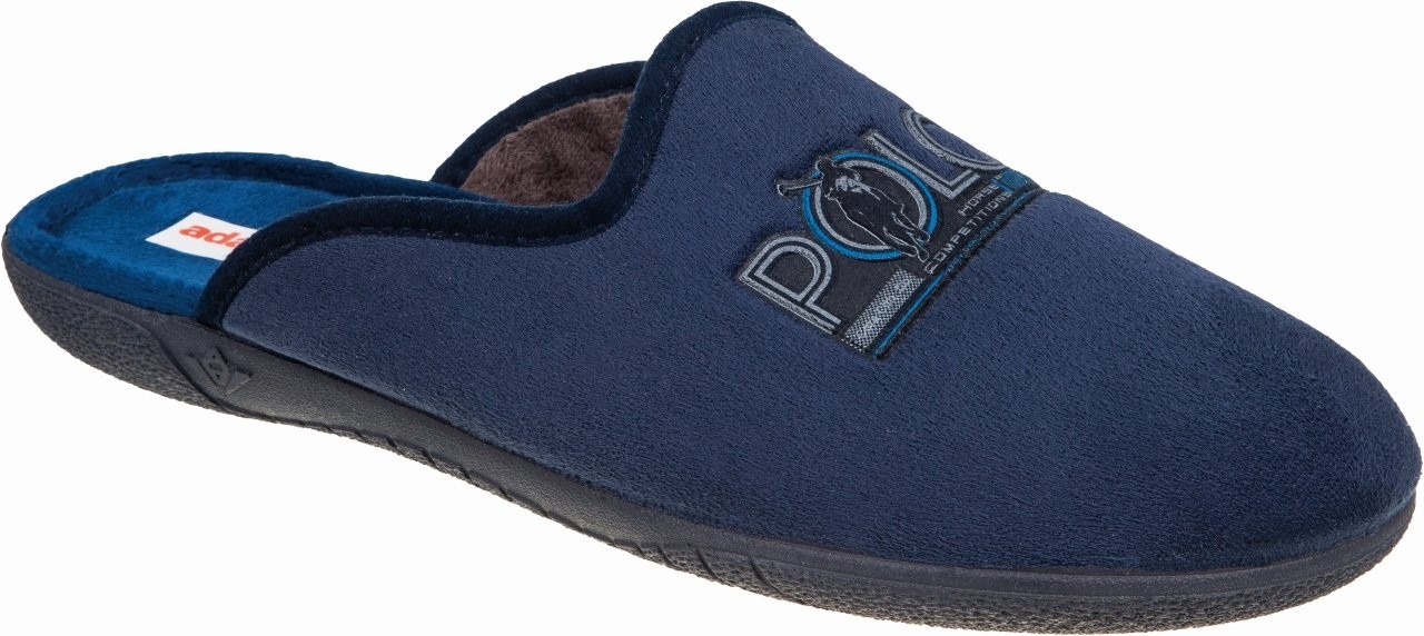 Adam's Shoes Χειμερινές Ανδρικές Παντόφλες Μπλε