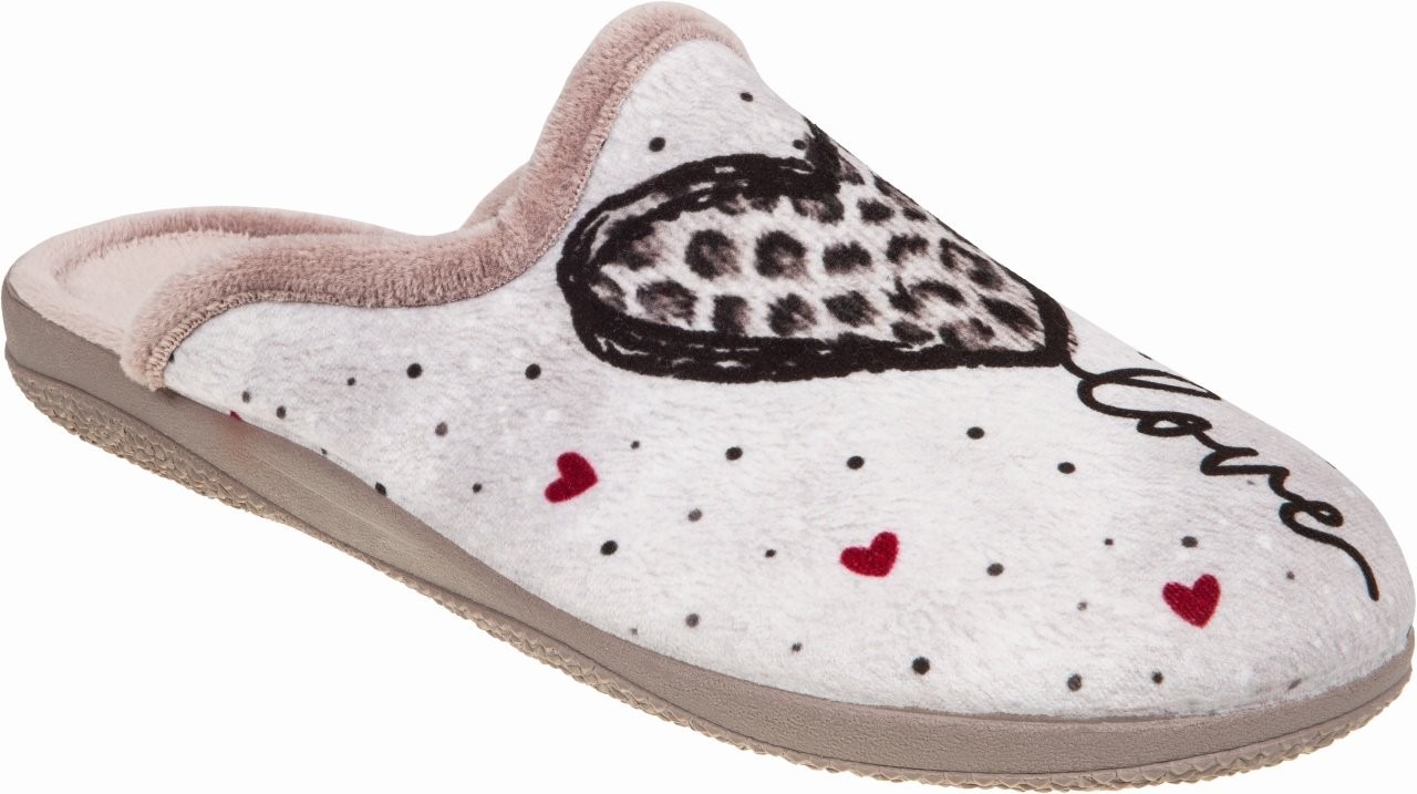 Adam's Shoes Χειμερινές Γυναικείες Παντόφλες Πούδρα
