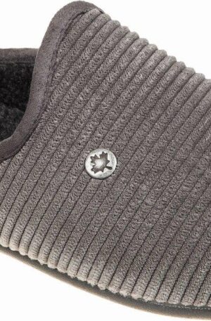 Adam's Shoes Χειμερινές Ανδρικές Παντόφλες Γκρί
