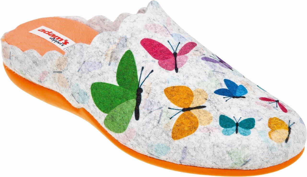 Adam's Shoes Χειμερινές Γυναικείες Παντόφλες Γκρί