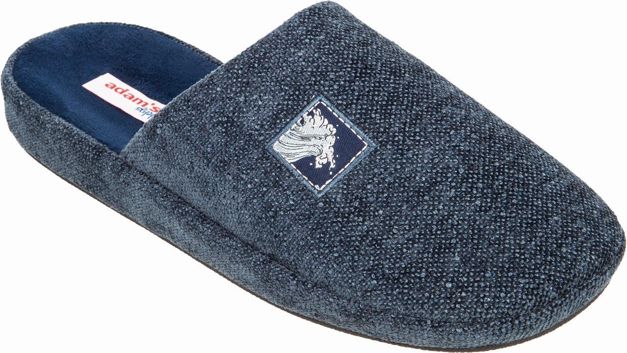 Adam's Shoes Χειμερινές Ανδρικές Παντόφλες Μπλε
