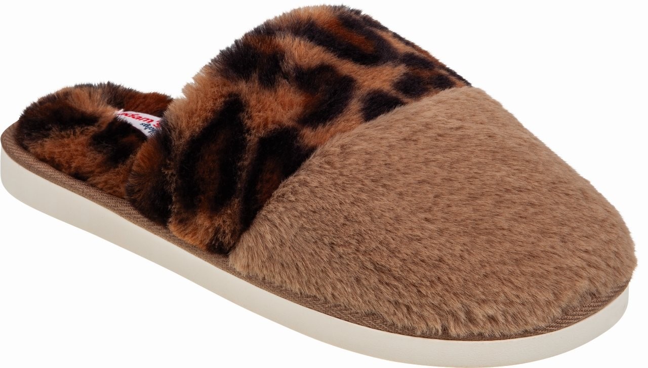 Adam's Shoes Χειμερινές Γυναικείες Παντόφλες Καφέ - Image 2