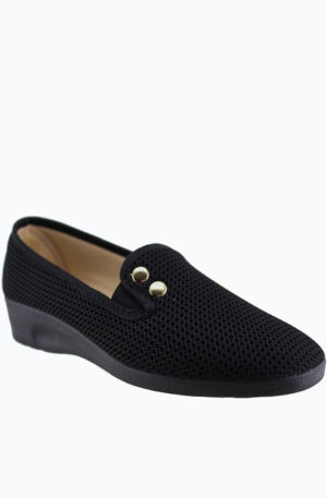 Adam's Shoes Γυναικεία Μοκασίνια σε Μαύρο Χρώμα