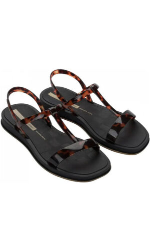 Ipanema Glow Trendy Σαγιονάρες σε στυλ Πέδιλα σε Μαύρο Χρώμα