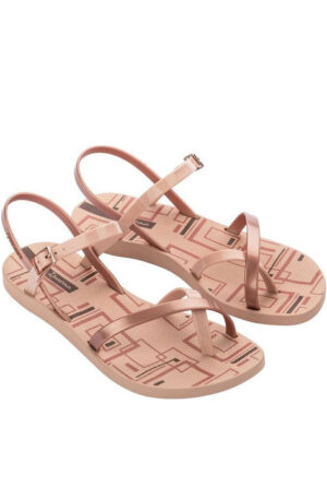 Ipanema Fashion Σαγιονάρες σε στυλ Πέδιλα σε Μπεζ Χρώμα